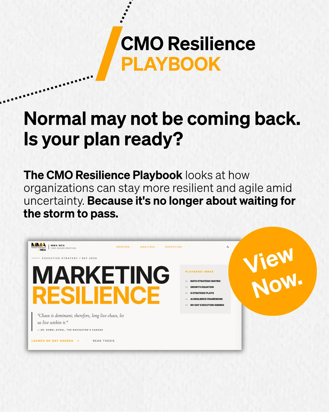 CMO Resilience Playbook cover
